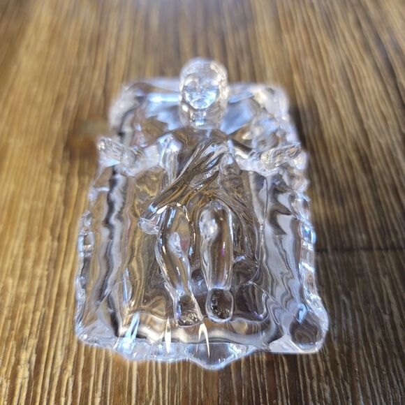 Vintage Cristal D'Arques Christmas Holy Nativity Scene 5 Piece 24% Lead Crystal - Picture 6 of 8